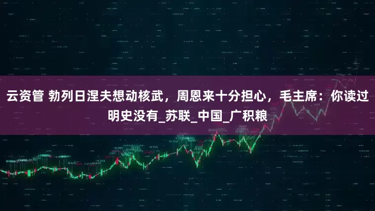 云资管 勃列日涅夫想动核武，周恩来十分担心，毛主席：你读过明史没有_苏联_中国_广积粮
