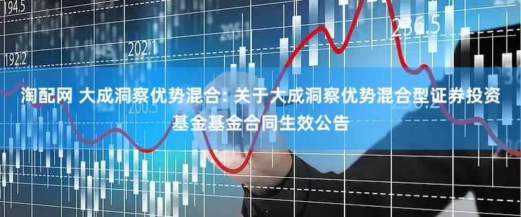 淘配网 大成洞察优势混合: 关于大成洞察优势混合型证券投资基金基金合同生效公告