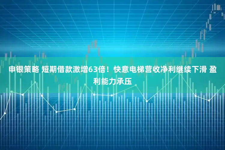 申银策略 短期借款激增63倍！快意电梯营收净利继续下滑 盈利能力承压